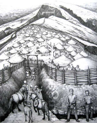 The Travellers Arrive at the Hillfort