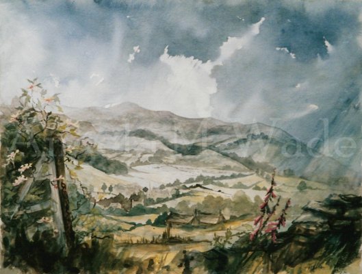 Storm over Hathersage, Derbyshire Peak District